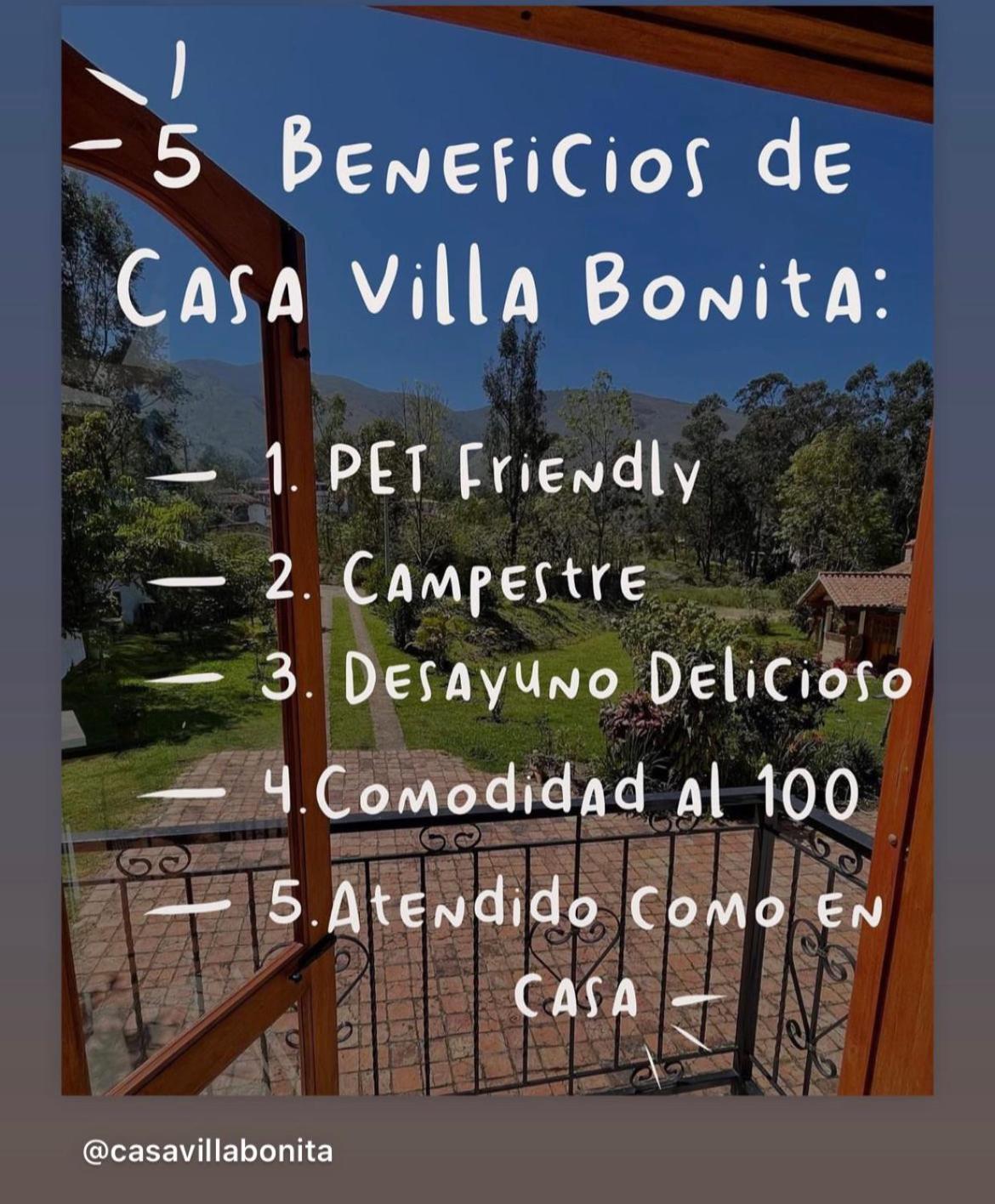 Casa De Campo Villa Bonita Hotel Villa de Leyva Exterior photo